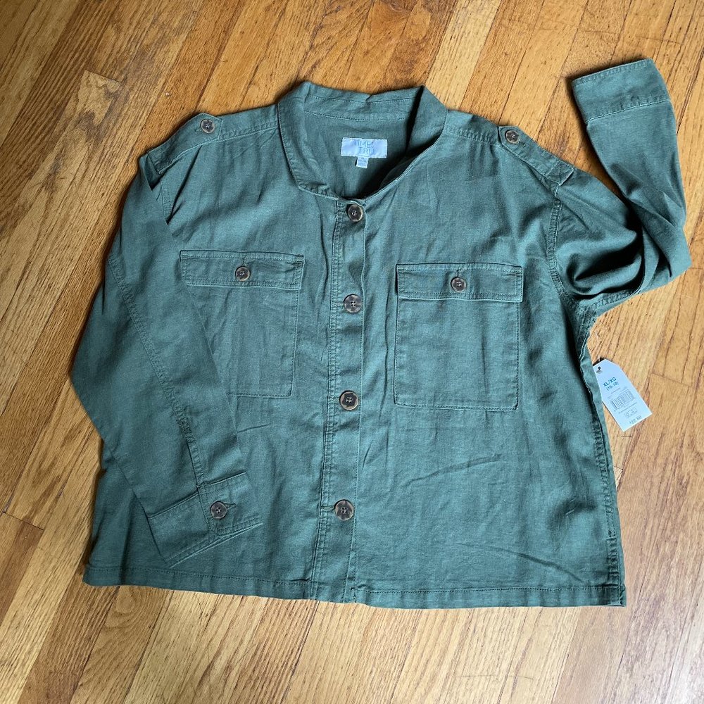 Linen Jacket, Time and True, new with tags